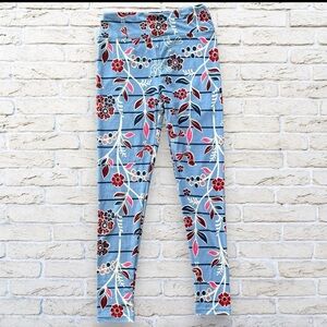 2for$15 3for$20 NEW LuLaRoe Leggings - Blue with red birds and flowers